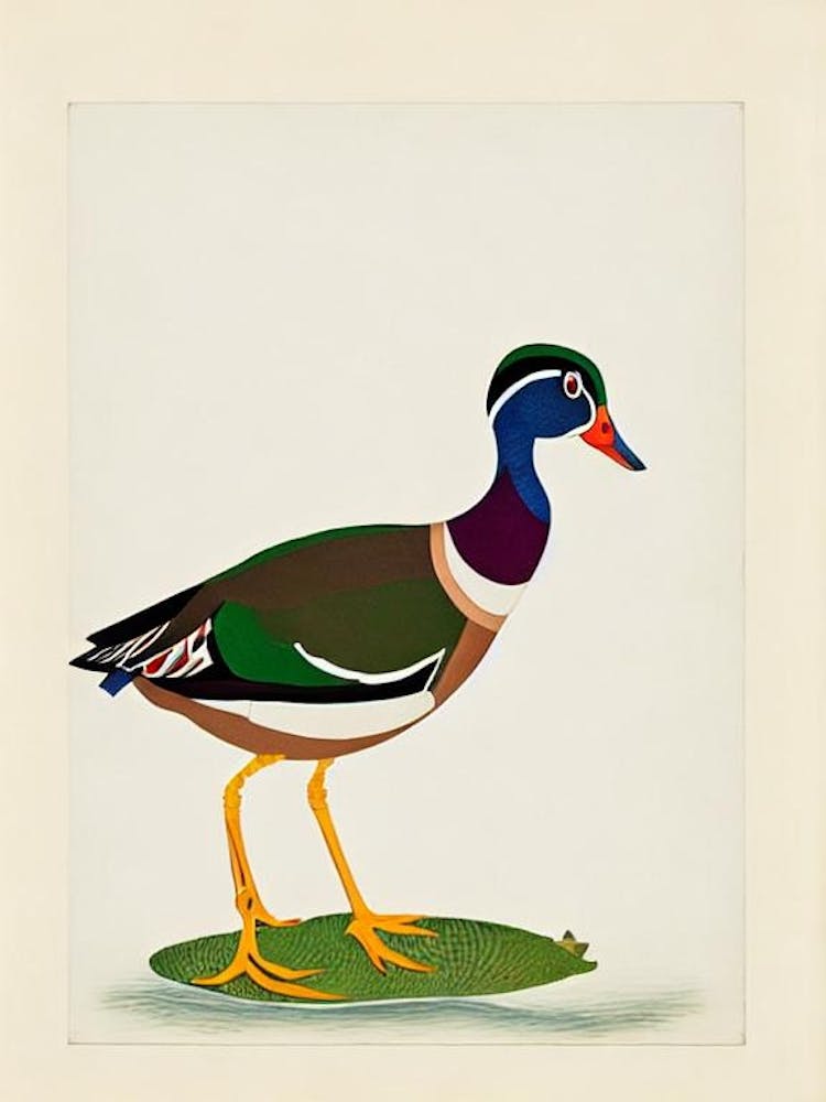 Brautente Illustration Vogel