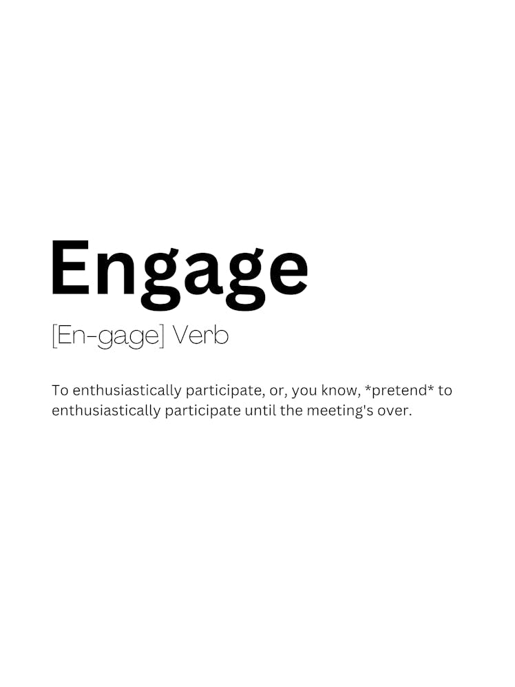 Engage Definition Meaning