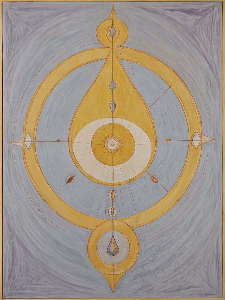 Lilac & Yellow Compass