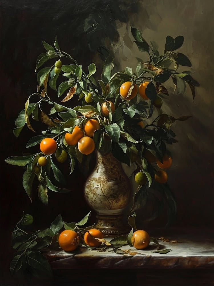 Baroque Floral Still Life Bergamot 3