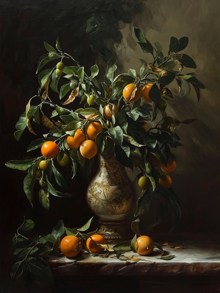 Baroque Floral Still Life Bergamot 3