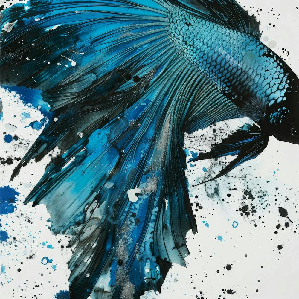 Blue Siamese Fish