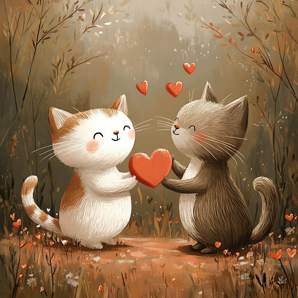 Charming Cats Exchange Heart 4