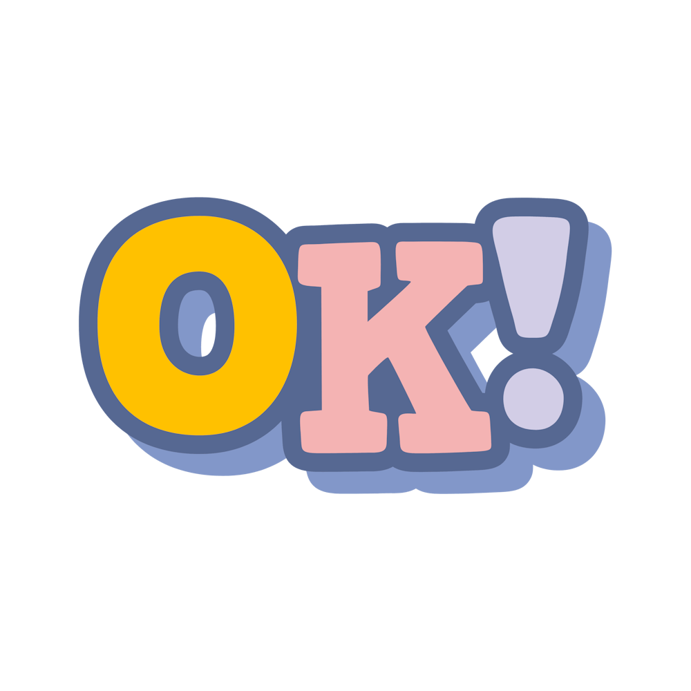 Ok! (colourful)