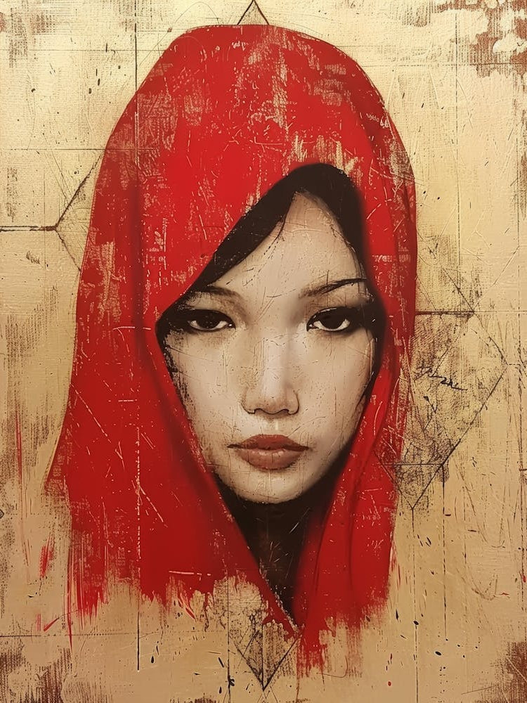 Asian Girl In Red