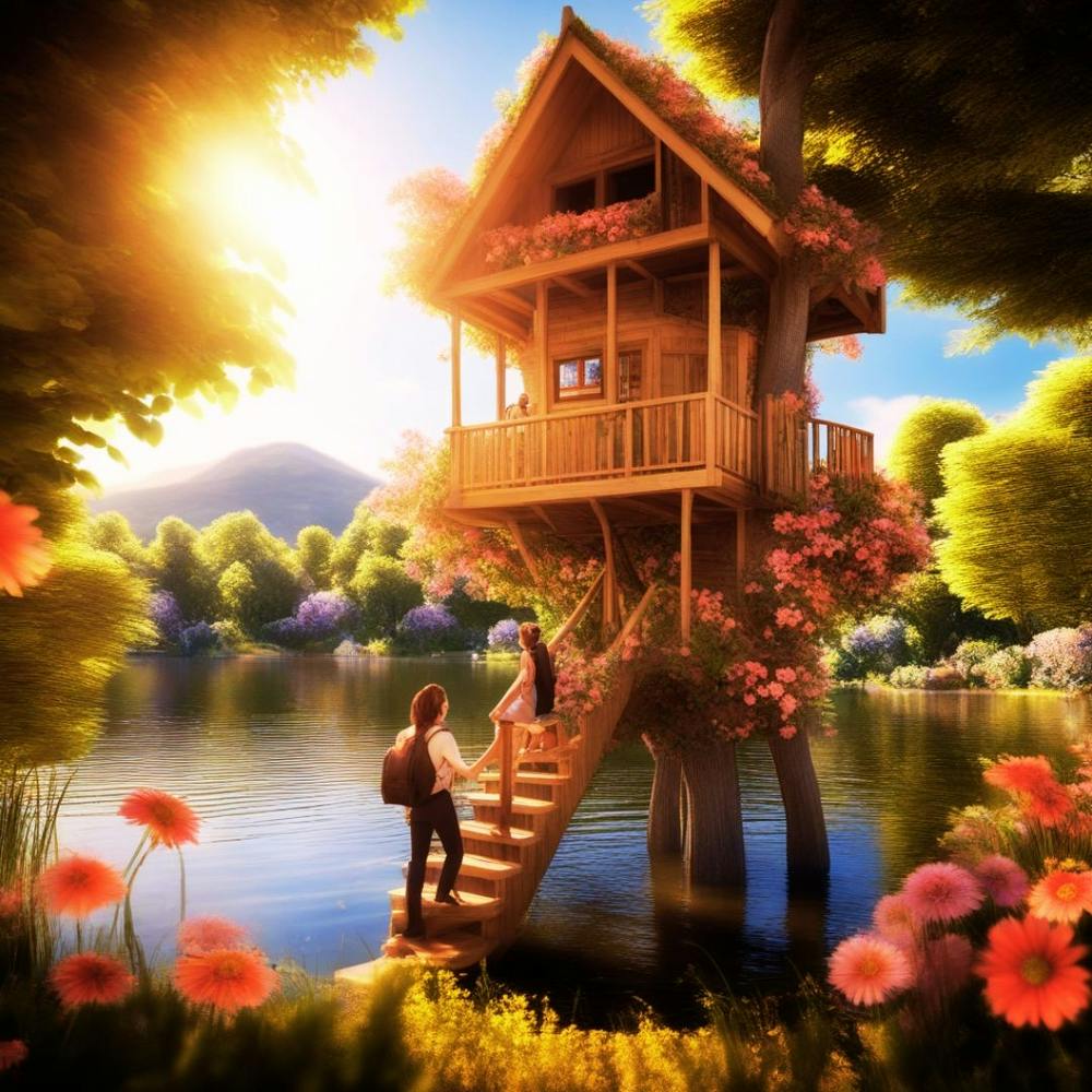 Tree House In The Forest