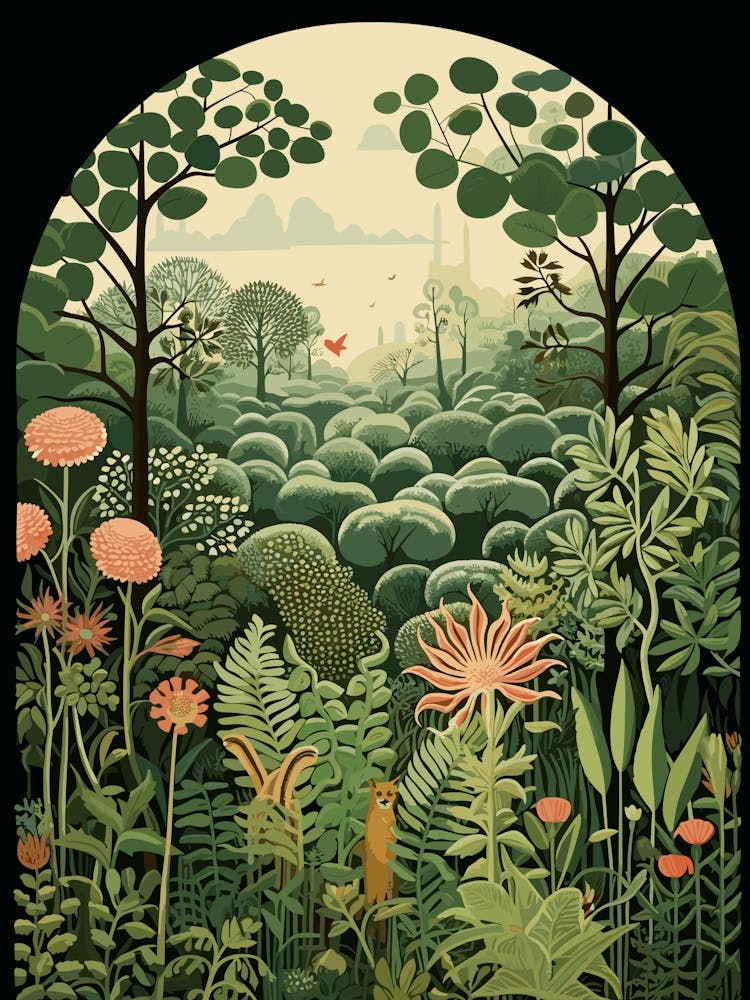 Kairakuen Japan Henri Rousseau S Style Rousseau 1