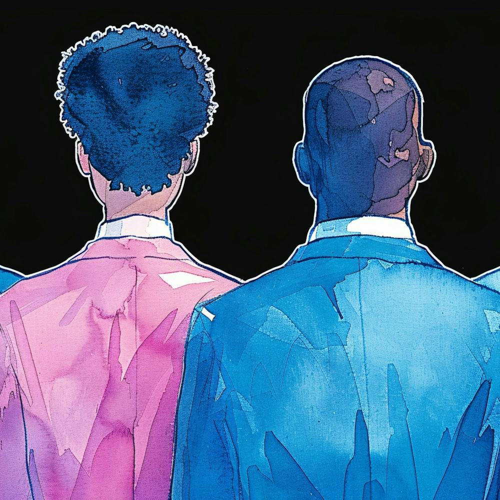 Four Men In Suits