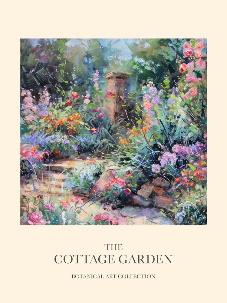 Cottage Garden Poster Wild Bloom 4