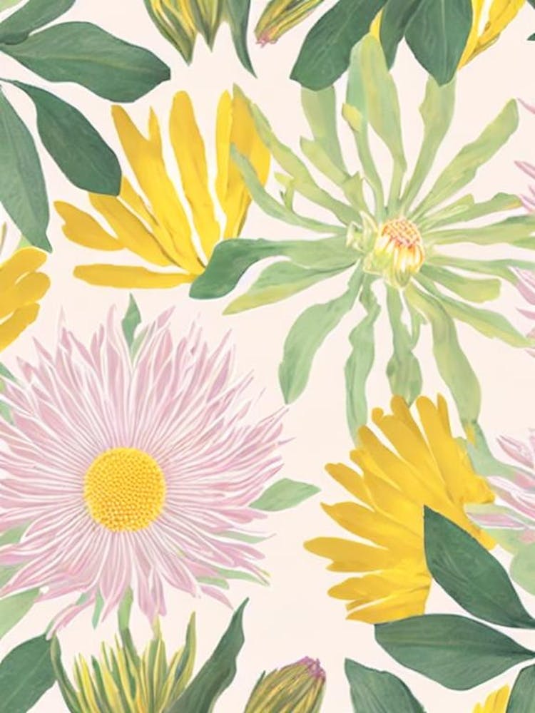 Proteas Pastell Blumen 3 Blume