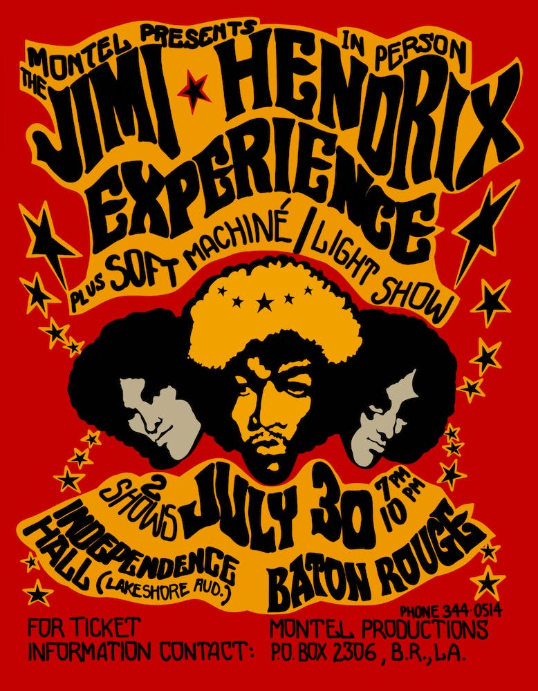 Jimi Hendrix Tour Poster