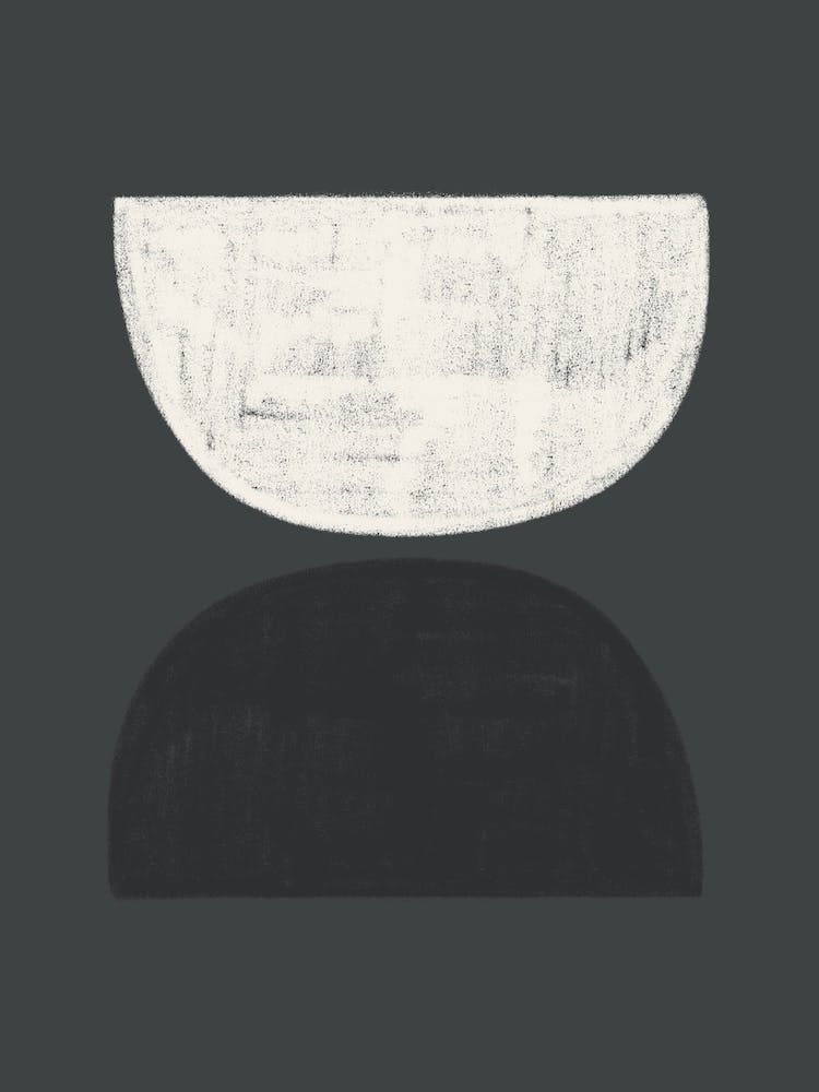 Half Circle On Black