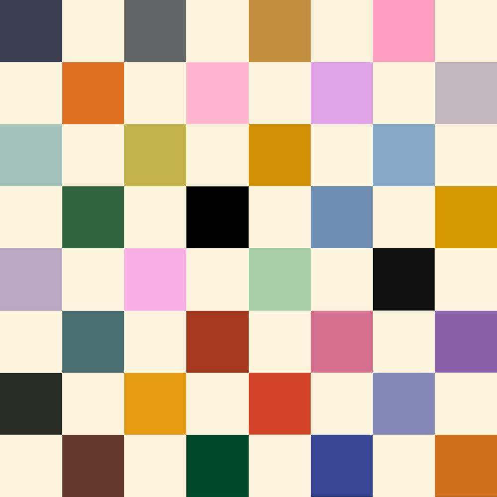 Multi Colour Squares Checkerboard