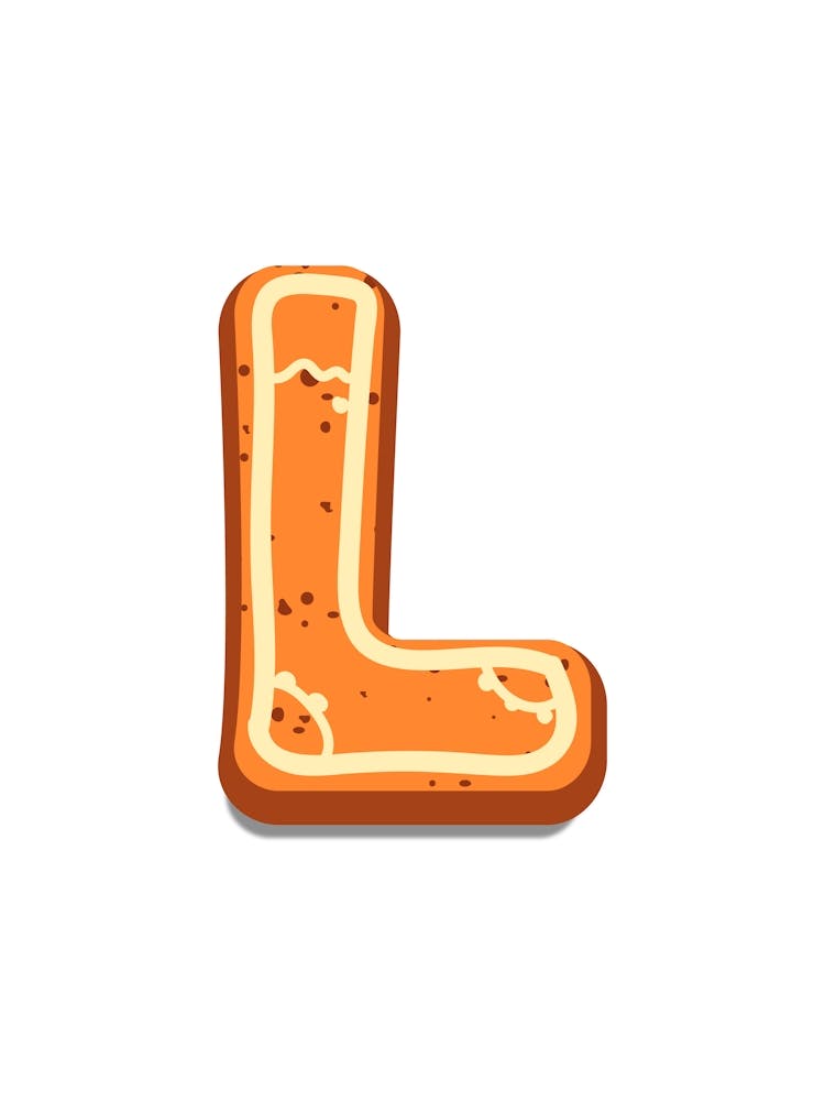 Gingerbread Christmas Letters Living Room Holiday Display White 12