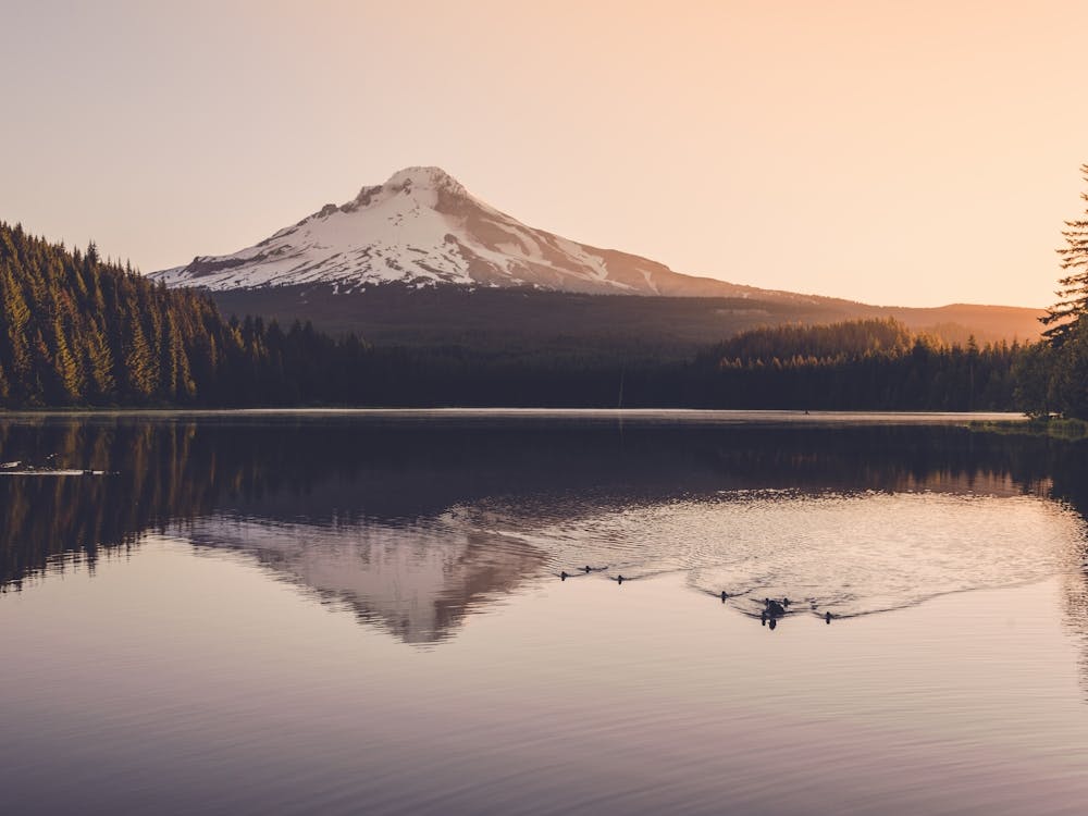 Sunrise At Mount Hood