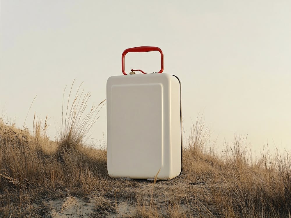Suitcase In The Desert