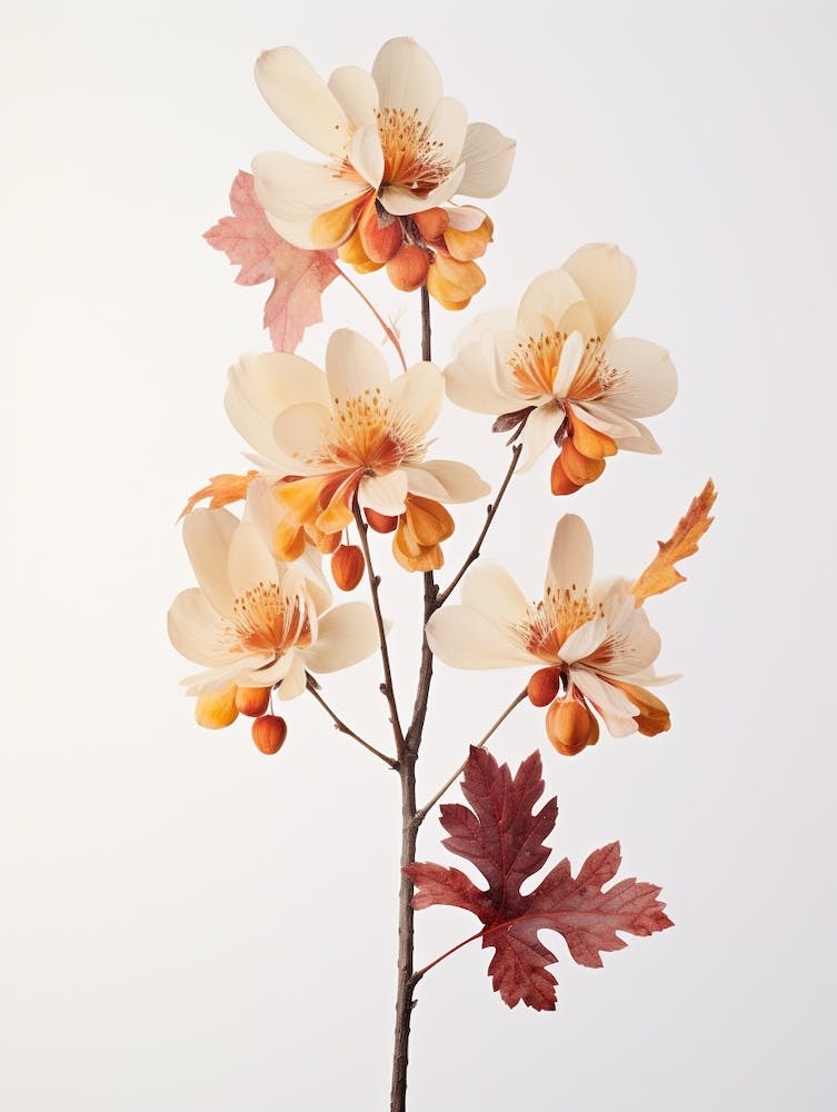 Pressed Wildflower Botanical Art Beechdrops 2