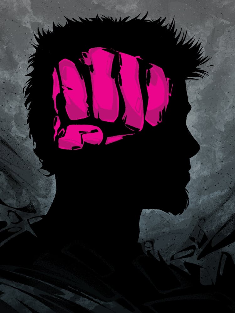 Fight Club Fist Brain
