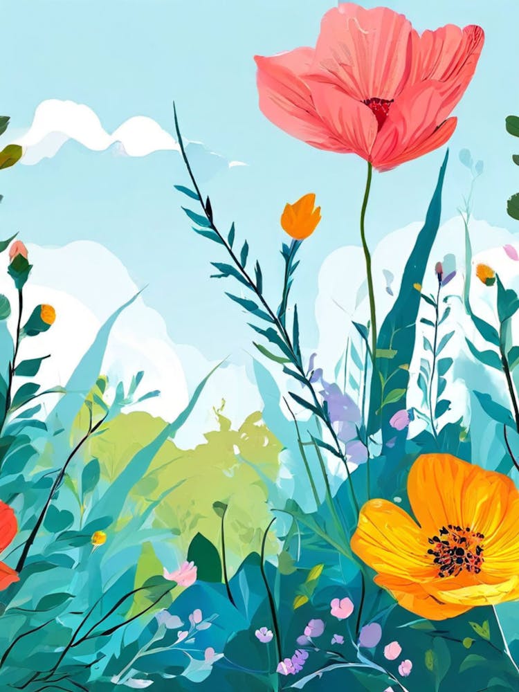 Poppies In The Meadow 3