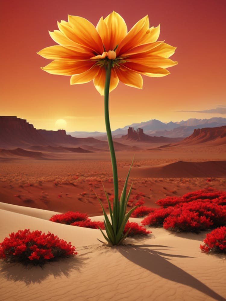Flower In The Desert