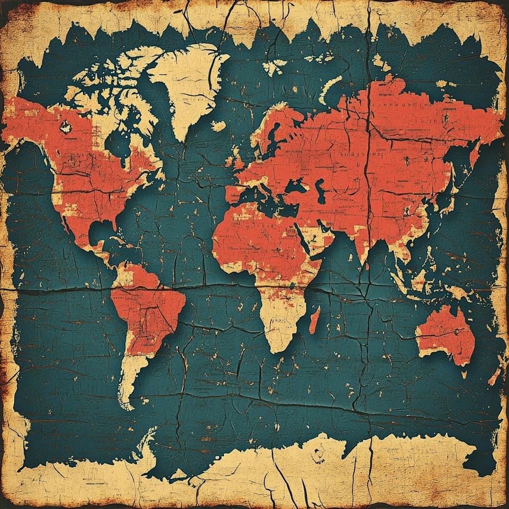 World Map Art 8