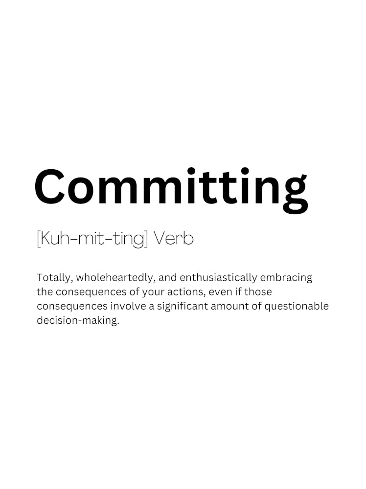Committing Definition Meaning