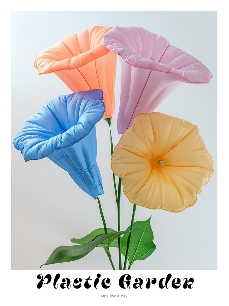 Dreamy Inflatable Flowers Poster Morning Glory 1