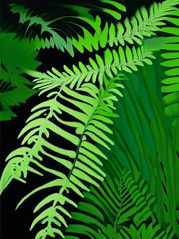 Common Horsetail Fern Vibrant