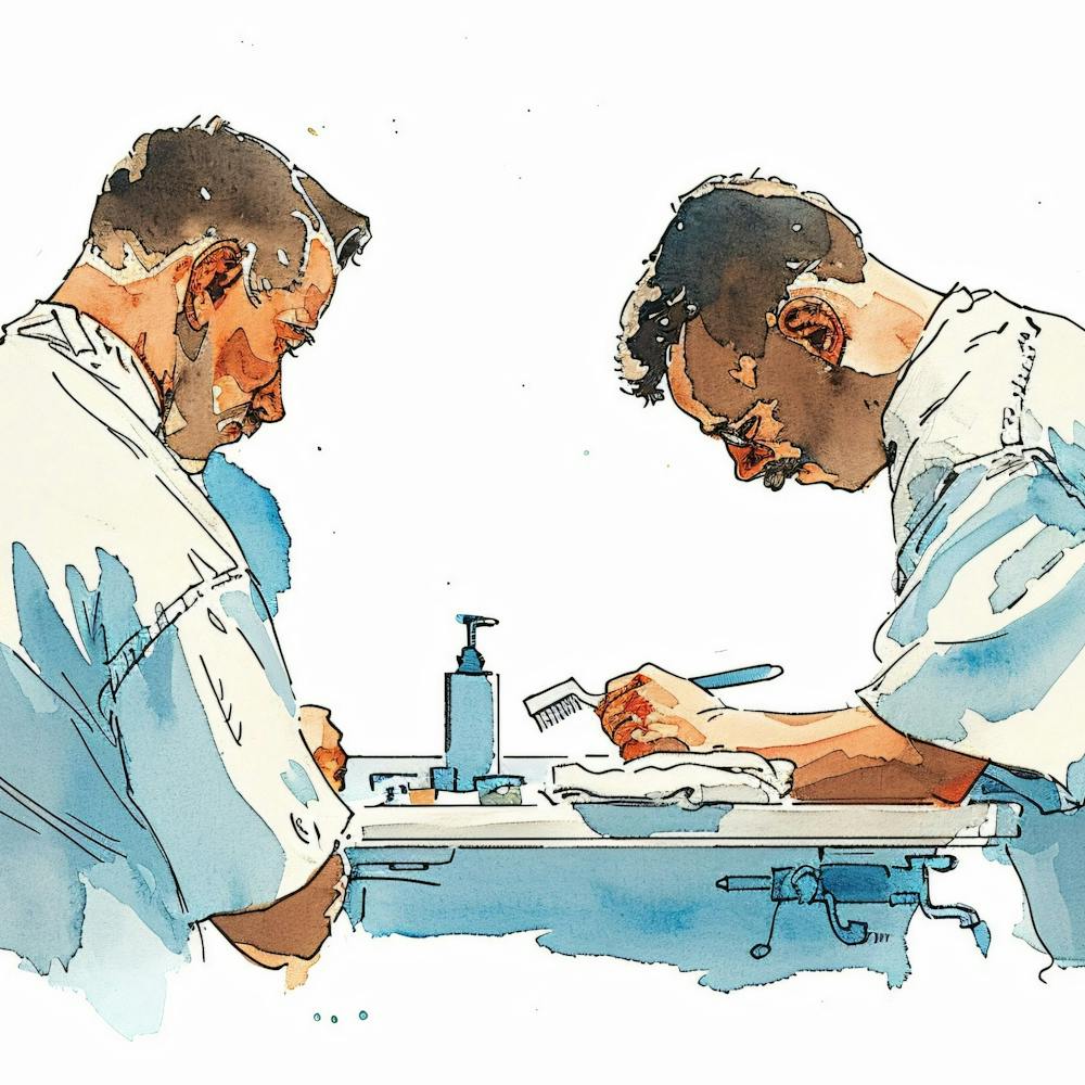 Two Dentists At Work