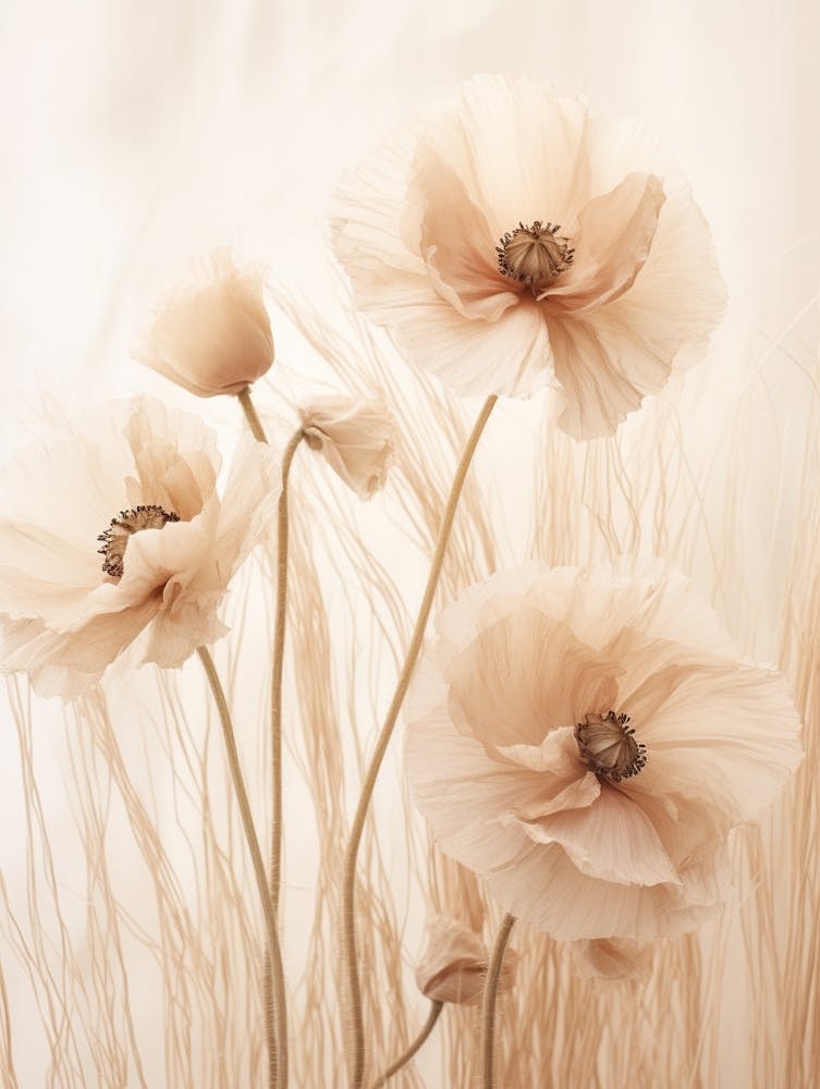 Boho Dried Flowers Poppy 4