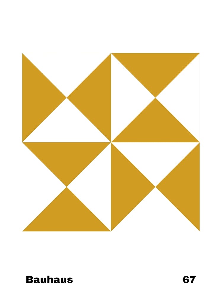 Geometric Bauhaus Poster 67