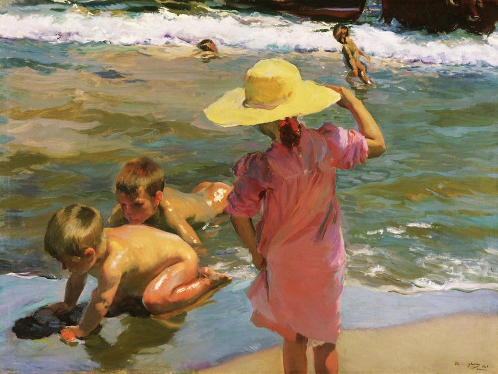 Ninos A La Orilla Del Mar, Joaquín Sorolla