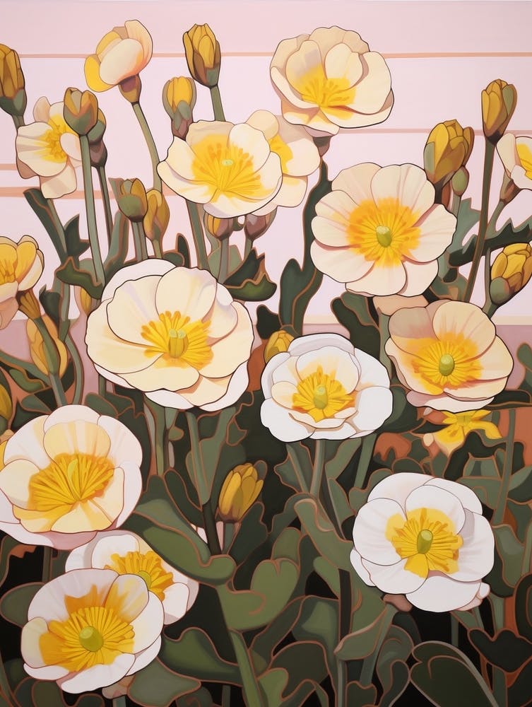 Portulaca 1 Peinture de Fleur