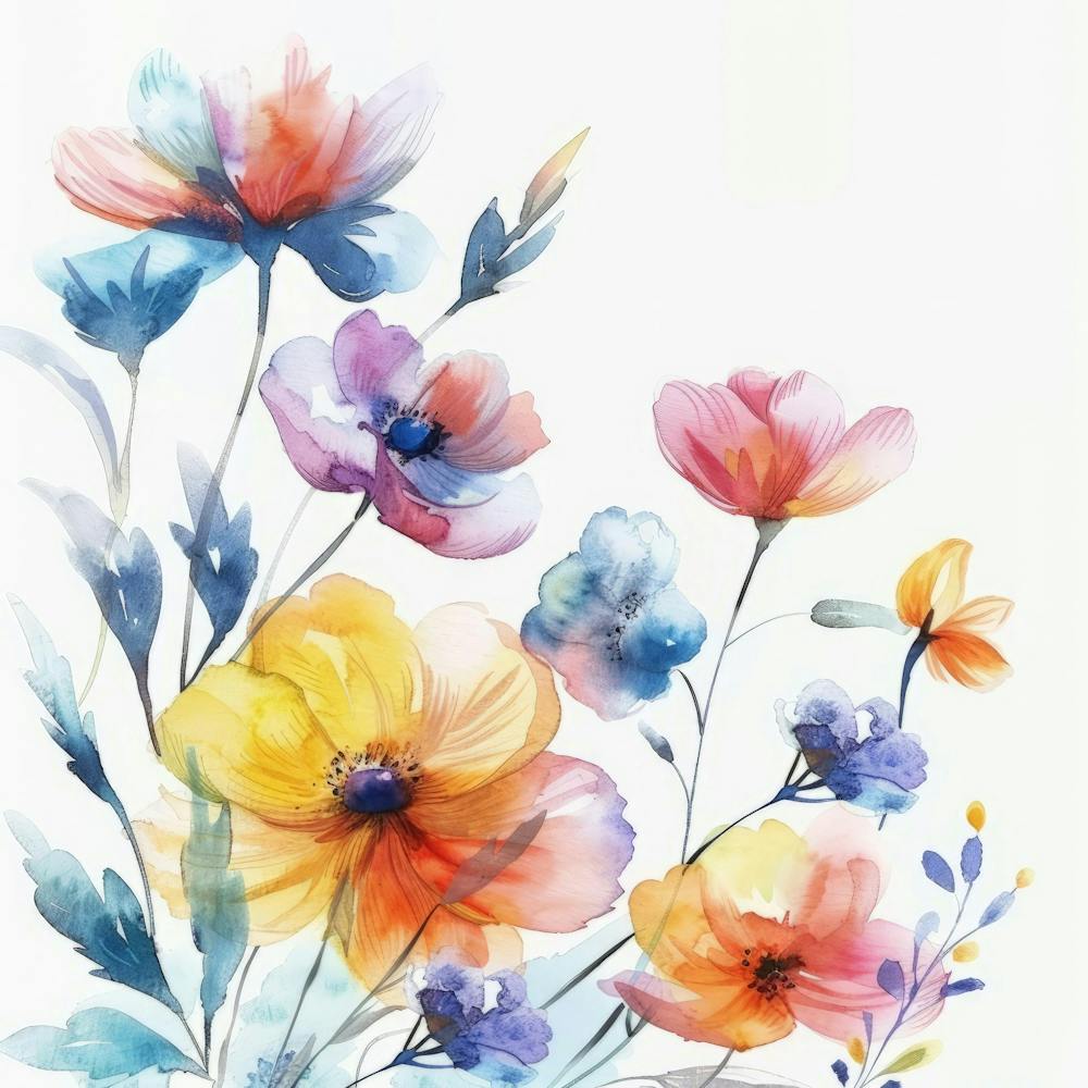 Watercolor Flowers 44