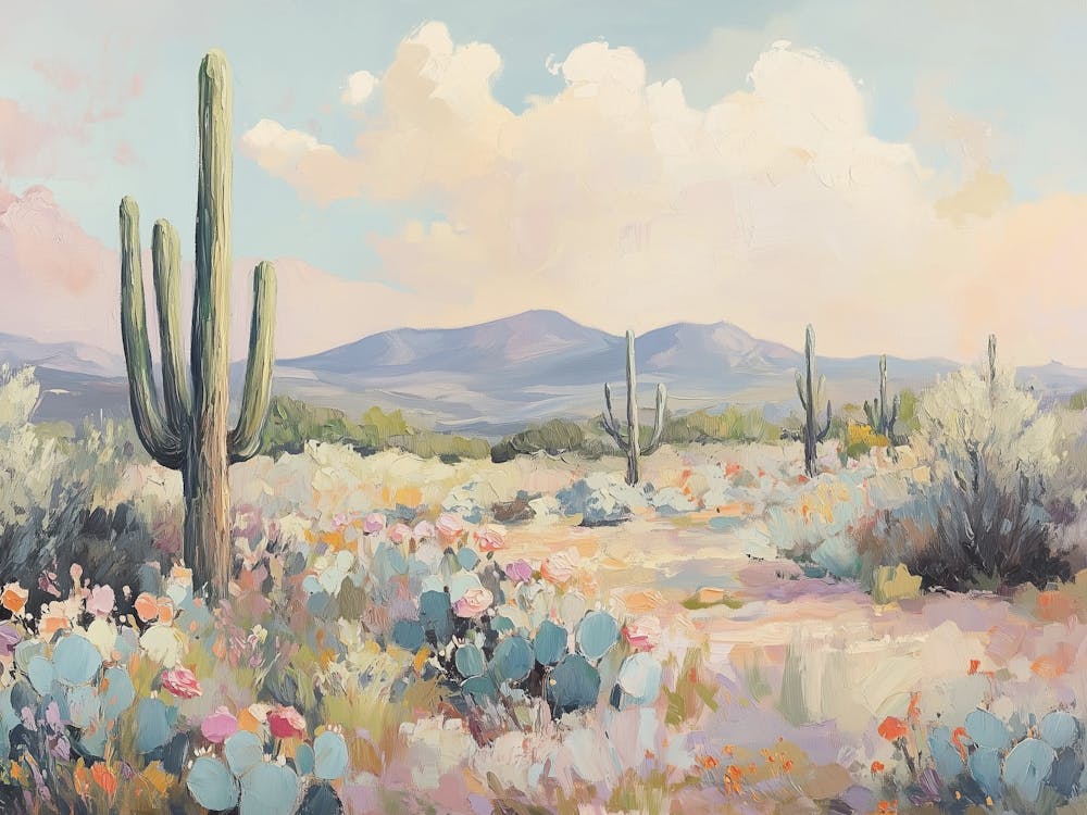 Desert Cactus Landscape