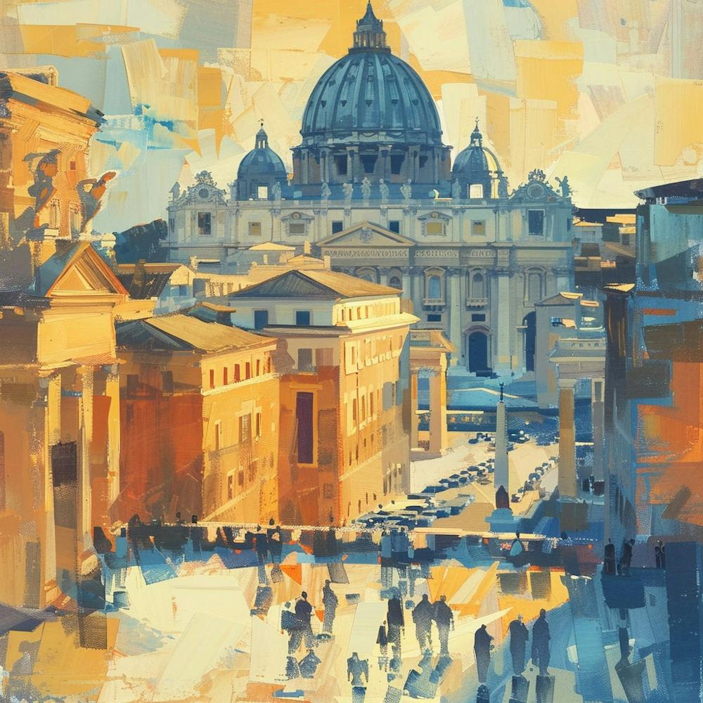 A Vatican City Oil Painting Illustration 1720445151 4