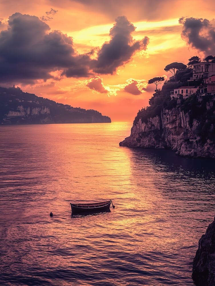 Sunset On The Amalfi Coast