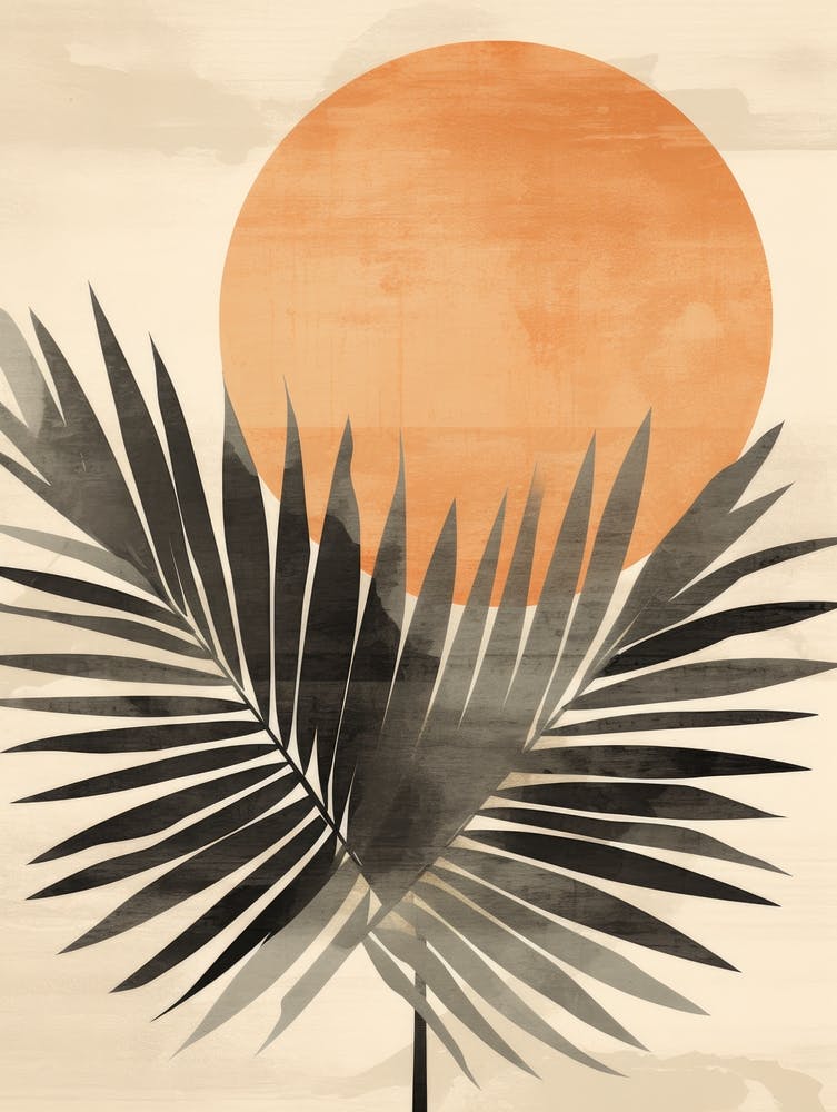 Palm Leaf Canvas Print