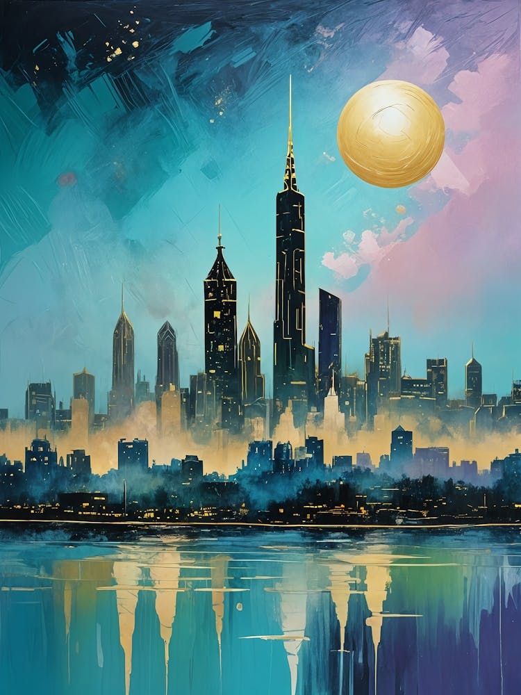 City Skyline At Night no5