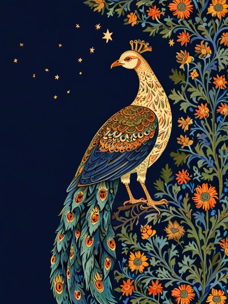 William Morris Peacock 3