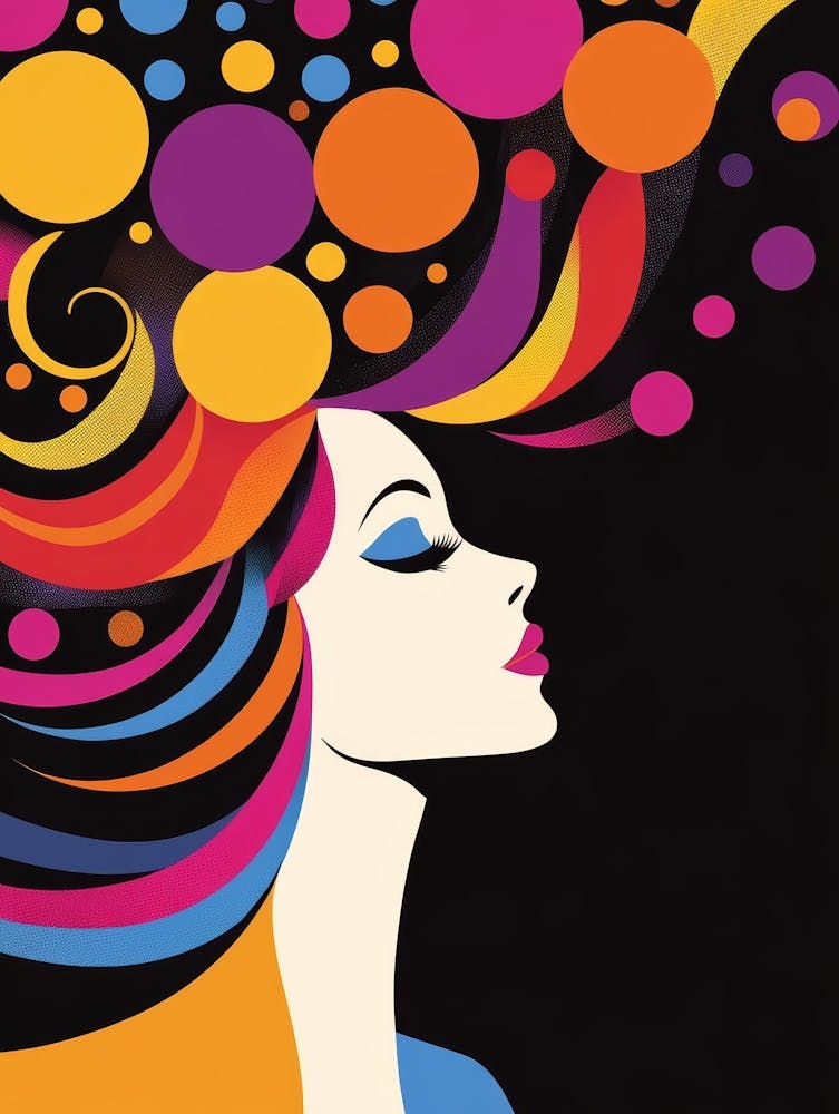 Woman With Colorful Hair 5