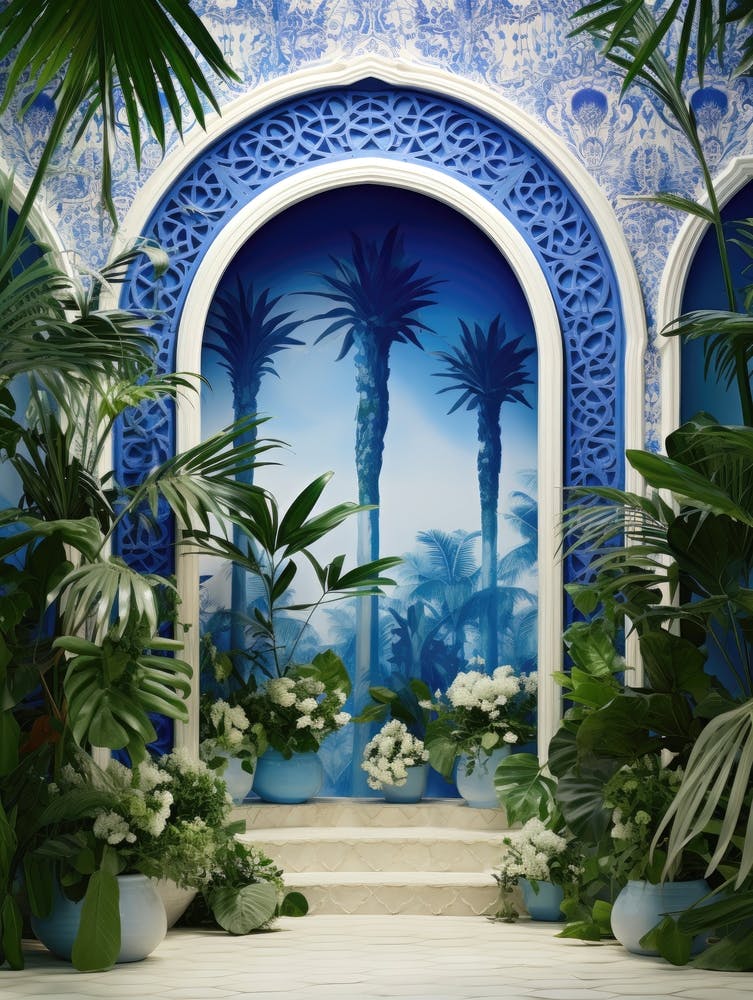 Blue And White Garden 2