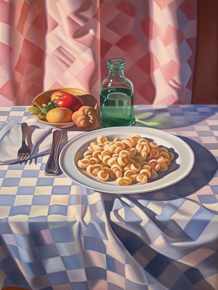 Orecchiette Pasta Still Life Painting