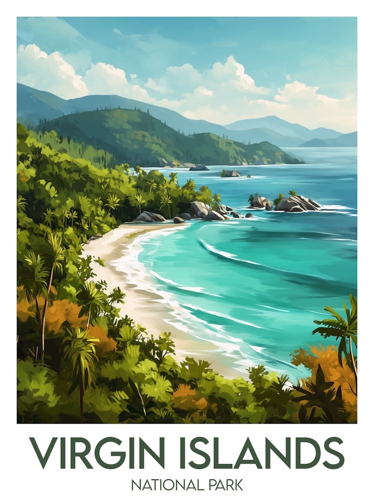 Affiche de voyage Virgin Islands National Park