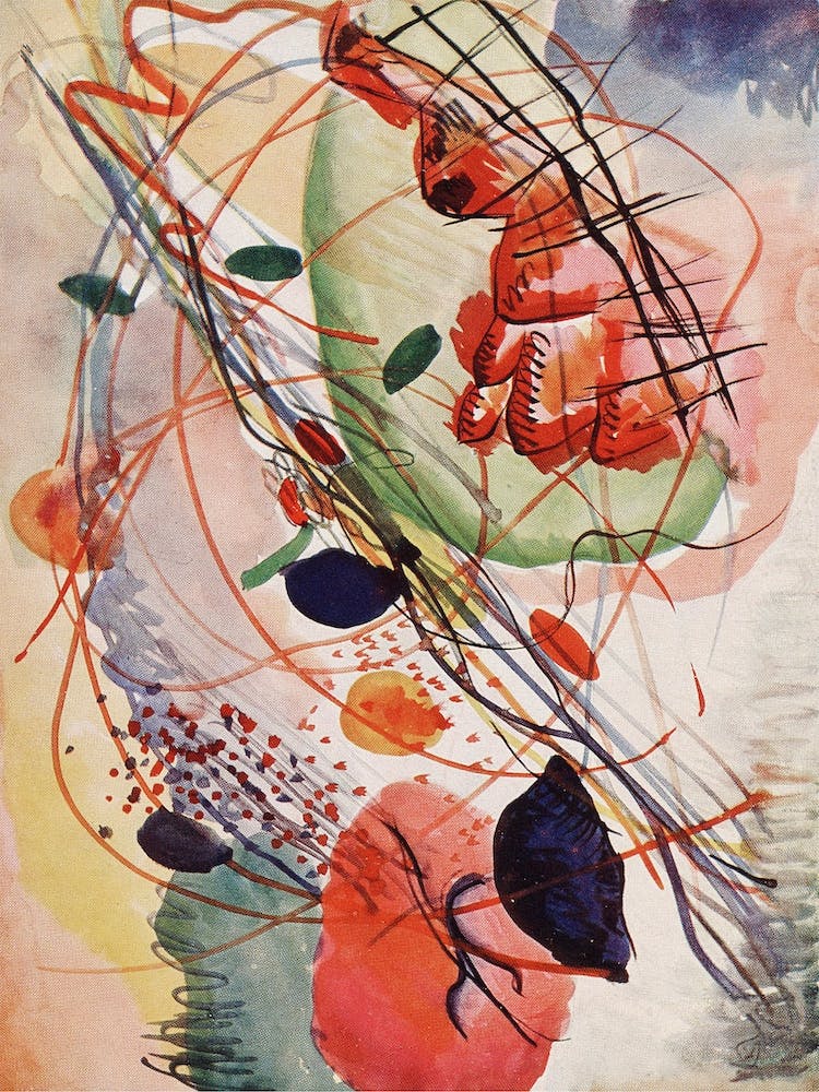 Aquarelldruck, Wassily Kandinsky