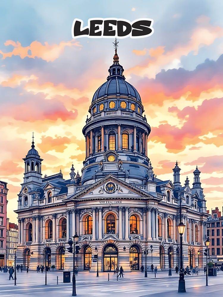 Leeds Travel Retro Vintage V 01
