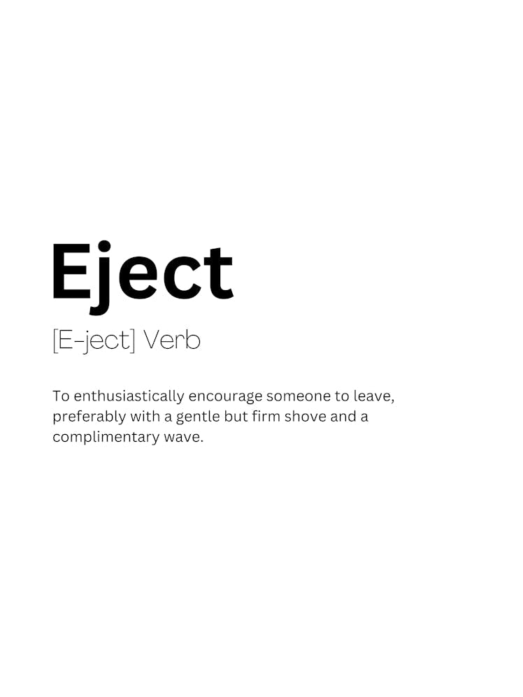 Eject Definition Meaning