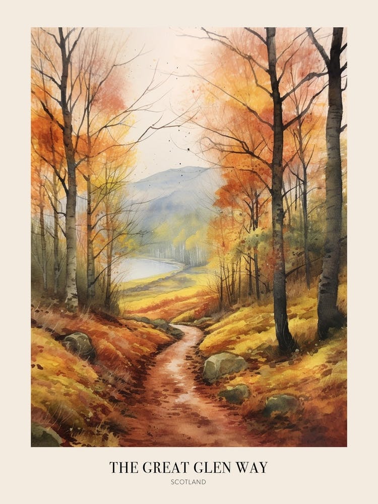 The Great Glen Way Scotland Uk Trail Poster