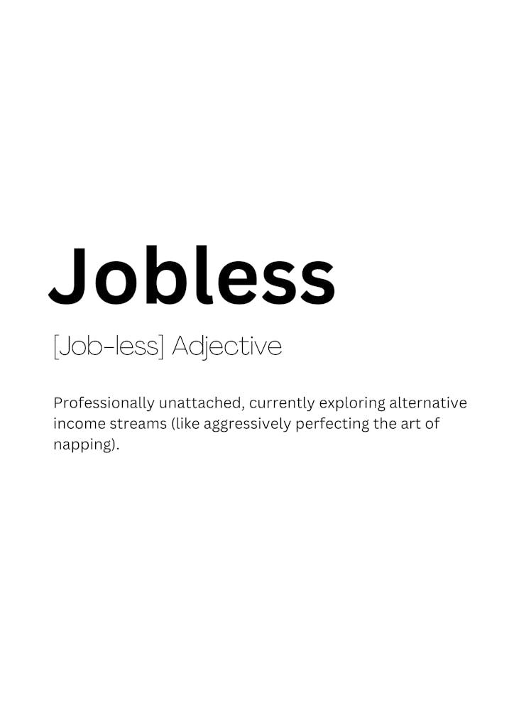 Jobless Definition Meaning