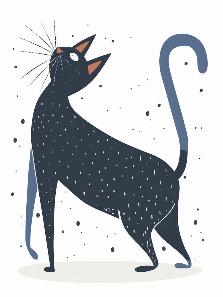 Black Cat Illustration 1